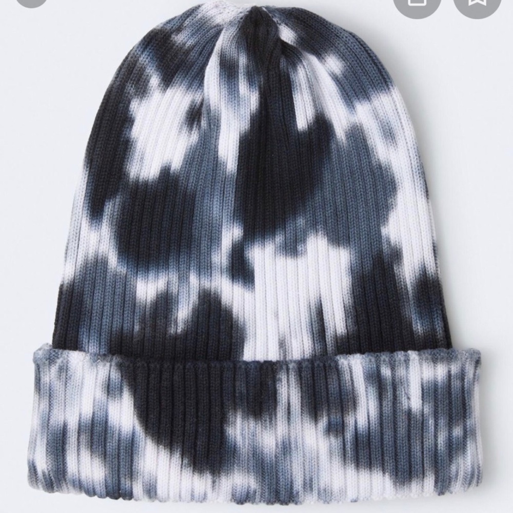 AEROPOSTALE Blue tie Dye Ribbed Beanie